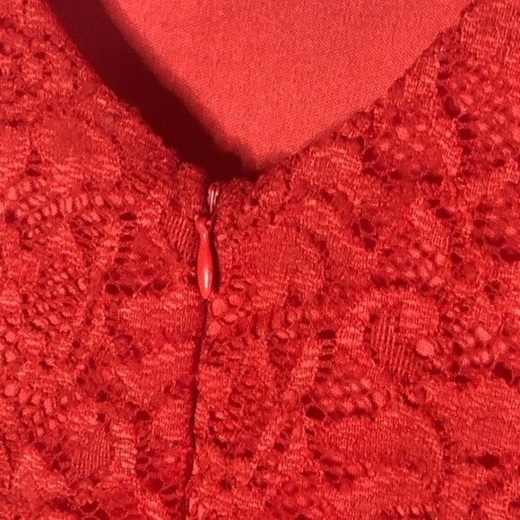 lush Short Lace Dress Size XS layered polyester blend back zipper XS READ - Picture 10 of 12